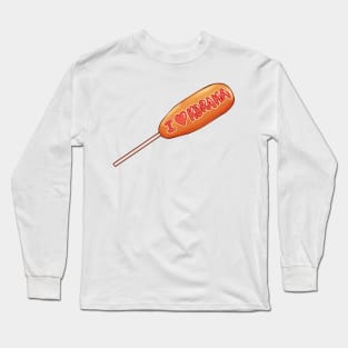 I love Kdrama Corndog Long Sleeve T-Shirt